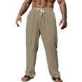 thumbnail image 1 of Xzbqbs Sweatpants for Men Wide Leg Straight Breathable Baggy Pants Casual Loose Fit Sweatpants Elastic Waist Drawstring Yogo Pants, 1 of 3
