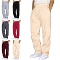 thumbnail image 1 of Xzbqbs Sweatpants for Mens Casual Elastic Waist Drawstring Tapered Pants Joggers Athletic Trousers Straight Classic Fit Sweatpants, 1 of 5