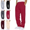 thumbnail image 1 of Xzbqbs Sweatpants for Mens Casual Elastic Waist Drawstring Tapered Pants Joggers Athletic Trousers Straight Classic Fit Sweatpants, 1 of 5