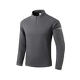 thumbnail image 1 of Xzbqbs Sweatshirs for Men Casual Quarter Zip Long Sleeve Lightweight Breathable Pullover Stretch Running Workout Fitness Shirts, 1 of 6