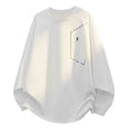 thumbnail image 1 of Xzbqbs Sweatshirts for Men Oversized Y2k Crewneck Streetwear Pullover Casual Fashion Lightweight Drop Shoulder Hoodless Sweatshirt, 1 of 4