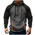 thumbnail image 1 of Xzbqbs Tactical Hoodies for Men Quarter Zip Up Embroidered Sweatshirts Long Sleeve Drawstring Hooded Sweatshirts with Pockets, 1 of 4