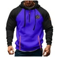 thumbnail image 1 of Xzbqbs Tactical Hoodies for Men Quarter Zip Up Embroidered Sweatshirts Long Sleeve Drawstring Hooded Sweatshirts with Pockets, 1 of 4