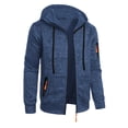 thumbnail image 1 of Xzbqbs Track Hoodies for Men Zip Up Casual Slim Fit Drawstring Hoodie Pullover Fashion Lightweight Training Workout Sweatshirts, 1 of 4