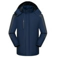 thumbnail image 1 of Xzbqbs Winter Jackets for Men Fleece Lined Warm Coats Water Resistant Windproof Ski Snow Hooded Raincoats Hiking Travel Jackets, 1 of 3