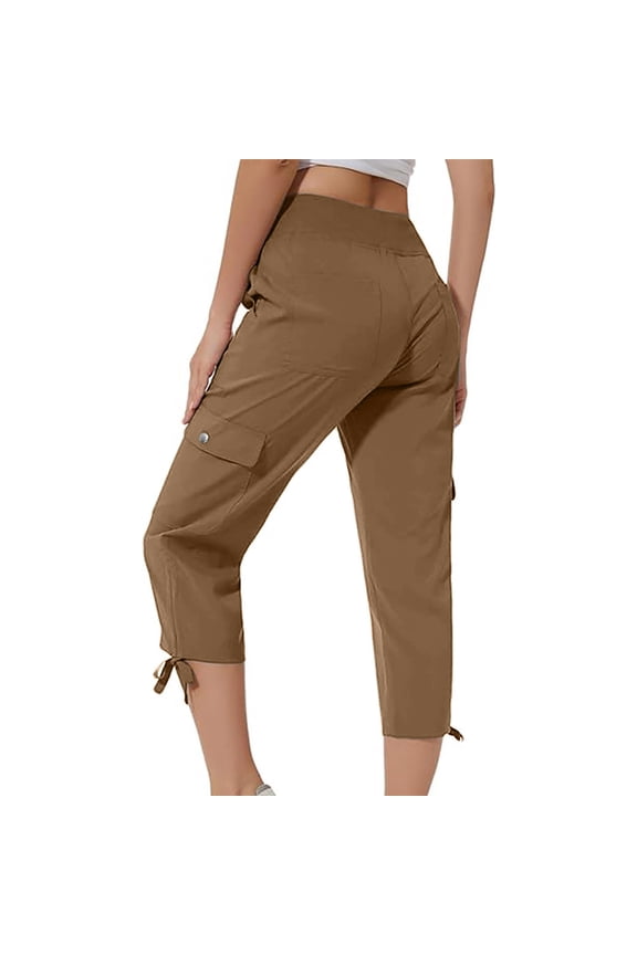 Women's Capris Hiking Summer Pants Outdoor Athletic Casual with Pockets Cargo Capris for Women