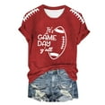 Xzfhgjd Football Shirts for Women Game Day Tshirt Casual Football