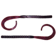 Xzone Blitz Worm 11 inch Ribbon Tail Worm 8 pack Plum