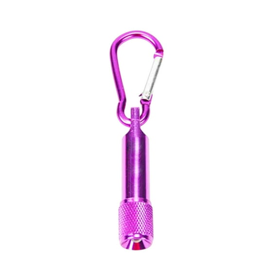 Y-059 Purple Aluminum Alloy Strong Light Mini Flashlight Outdoor Camping Hiking Keychain Light Portable Emergency Tool #99Qt9