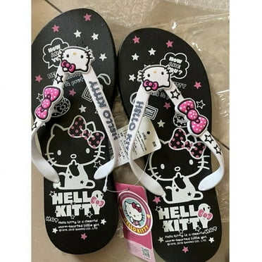 Y 2k Kawaii Sanrio Hello Kitty Platform Flip Flops Women Non Slip Pink Home Shoes Summer Cute Beach Slippers Sandals 2024 Girls