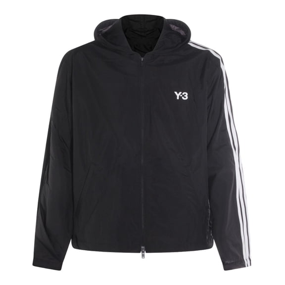 Y-3 Black Activewear Jacket With Hood (Men's)