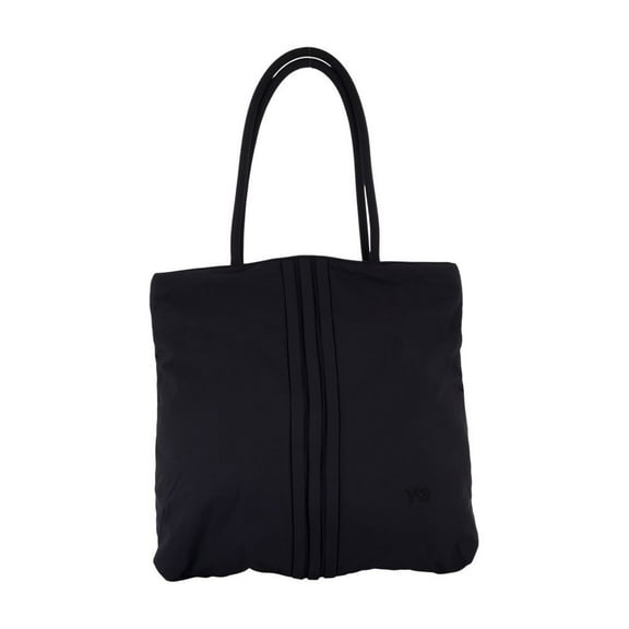 Y-3 Men's Quilted Black Synthetic Padded Shopper Bag Black