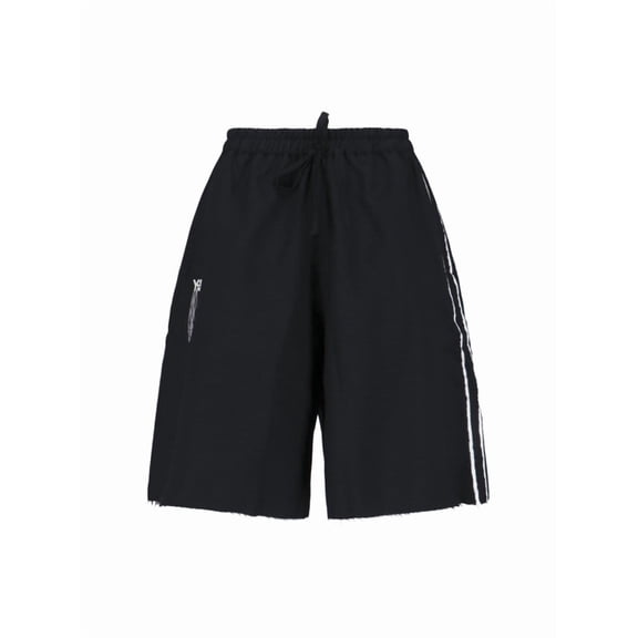 Y-3 Sports Shorts In Black Recycled Fabric, Elasticated Mid-Rise (Women's)