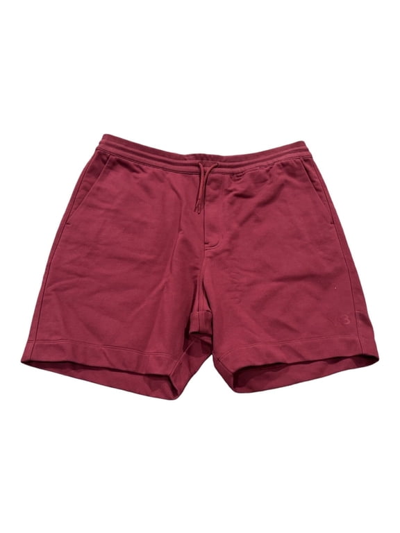 Yohji Yamamoto FT Shorts Men's 2XL Red Elastic Waistband Drawstring Pulls On