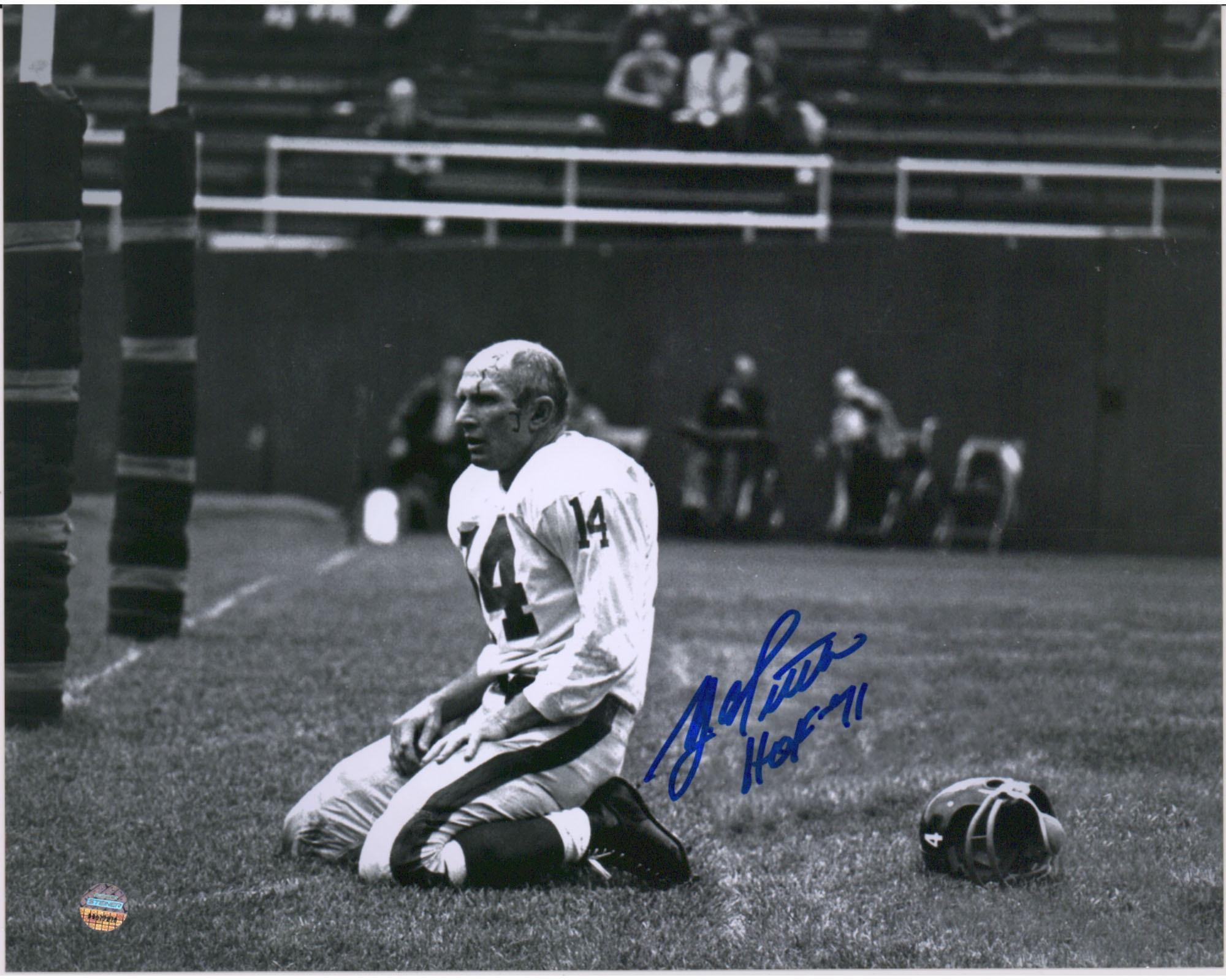 Ya tittle autographed jersey discount