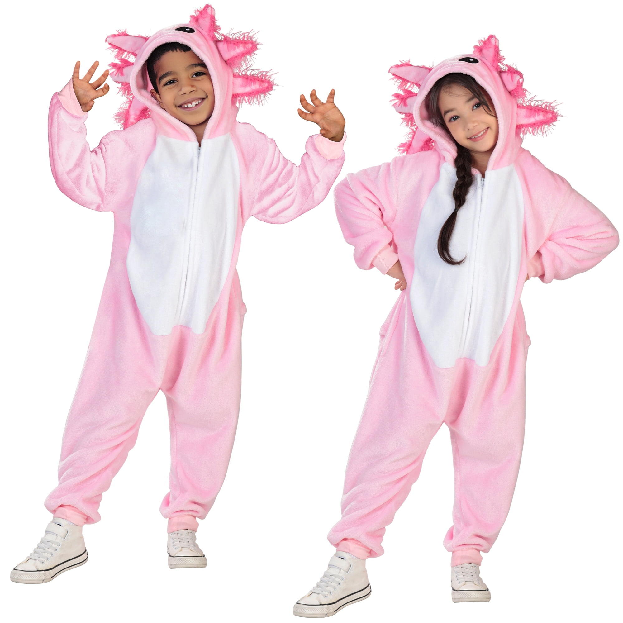 Axolotl Jumpsuit Halloween Costume for Children, Boy's Size M (8), by Way to Celebrate
