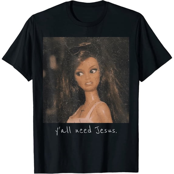 Y’All Need Jesus Christian Face T Shirt Size S-5XL