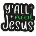 thumbnail image 1 of Y'All Need Jesus Pin for Backpack Funny Jesus Button Pins for Hat Decorations Christian Lapel Pins for Clothes Bag Accessories for Christian Religious Cross Brooch Metal Enamel Pin Badge, 1 of 8