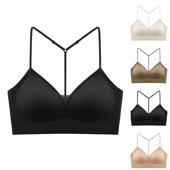Y Back Sports Bra for Women Racerback Mesh Adjustable Spaghetti Straps Bras Fashion Casual Everyday Tops
