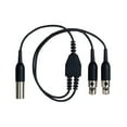 thumbnail image 1 of Shure AXT652 TA4 Male to 2x TA4 Female Y-Cable for AXT100 Bodypack Transmitters, 1 of 1