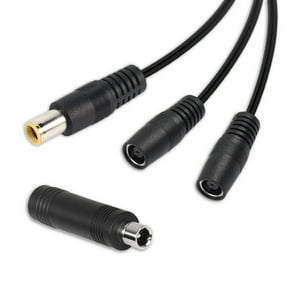 Y Cable (Splitter), 1 Male to 2 Female Connectors 8MM (DC7909), Compatible with Jackery Power Stations and Solar Panels, 14AWG, with DC8020 Adapter