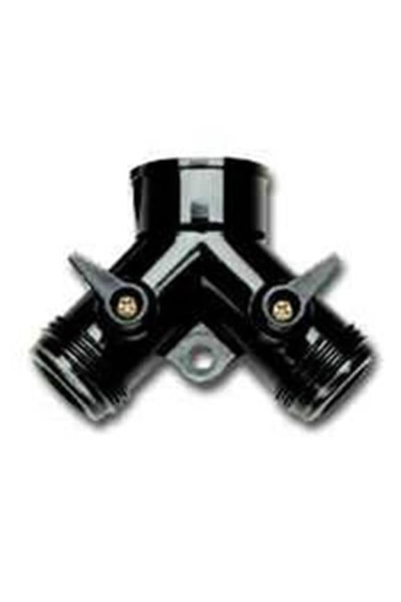 Y Connector with Dual Shut-Off, Female x Male