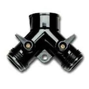 Y Connector with Dual Shut-Off, Female x Male