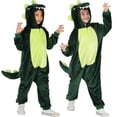 thumbnail image 1 of Dinosaur Jumpsuit Halloween Costume for Children, Boy's Size S (6/7), by Way to Celebrate, 1 of 10