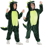 Dinosaur Jumpsuit Halloween Costume for Children, Boy's Size S (6/7), by Way to Celebrate
