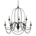 thumbnail image 1 of Y-Decor Blakely 9 light chandelier in Matte Black, 1 of 4