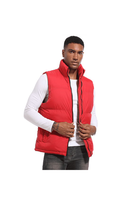 Men's Puffer Vest Sleeveless Jacket Outdoor Winter Warm Lightweight Quilted Outerwear Vest