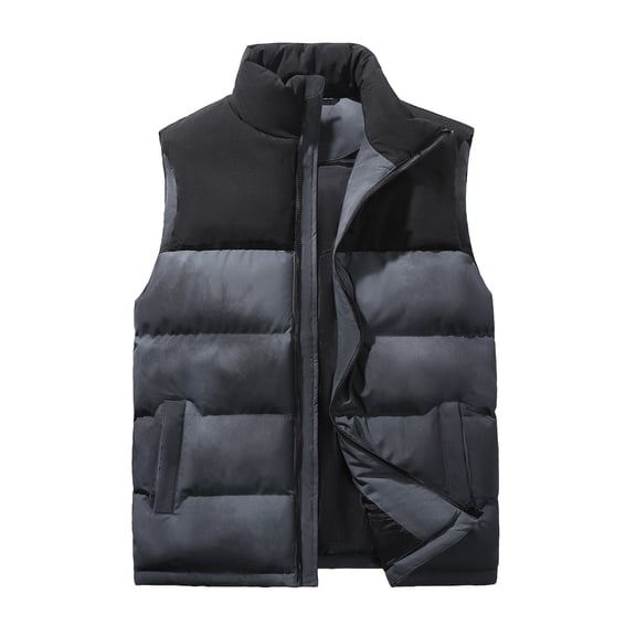 Y.F.H sunbest Men's Puffer Vest Sleeveless Jacket Outdoor Winter Warm Lightweight Quilted Outerwear Vest