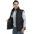 thumbnail image 1 of Y.F.H sunbest Men's Puffer Vest Sleeveless Jacket Outdoor Winter Warm Lightweight Quilted Outerwear Vest, 1 of 6