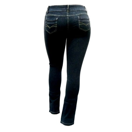 Y&F Womens Plus Size Curvy Stretch Relaxed Fit Straight Denim Jeans Pants