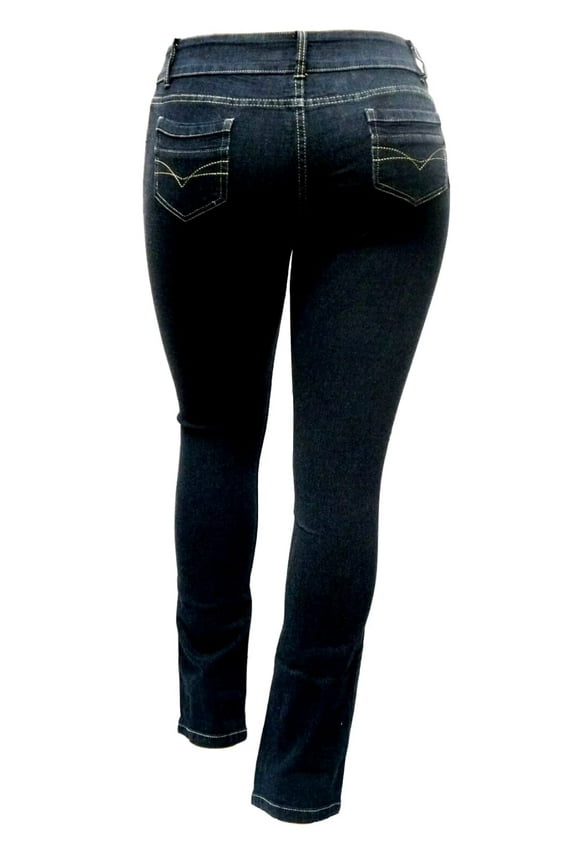 Y&F Womens Plus Size Curvy Stretch Relaxed Fit Straight Denim Jeans Pants