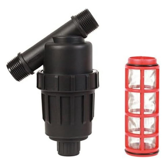 Y-Filter 1 Inch Irrigation Screen Filter - 130 Micron (120 Mesh) - Durable Plastic Water Filter for Drip Systems, Manifolds & Mainline Piping