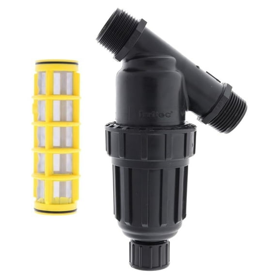 Y-Filter Irrigation Screen Filter - 1 Inch, 96 Micron (155 Mesh) - Drip Irrigation Filters for Mainline & Manifold Systems - Replaceable Screen