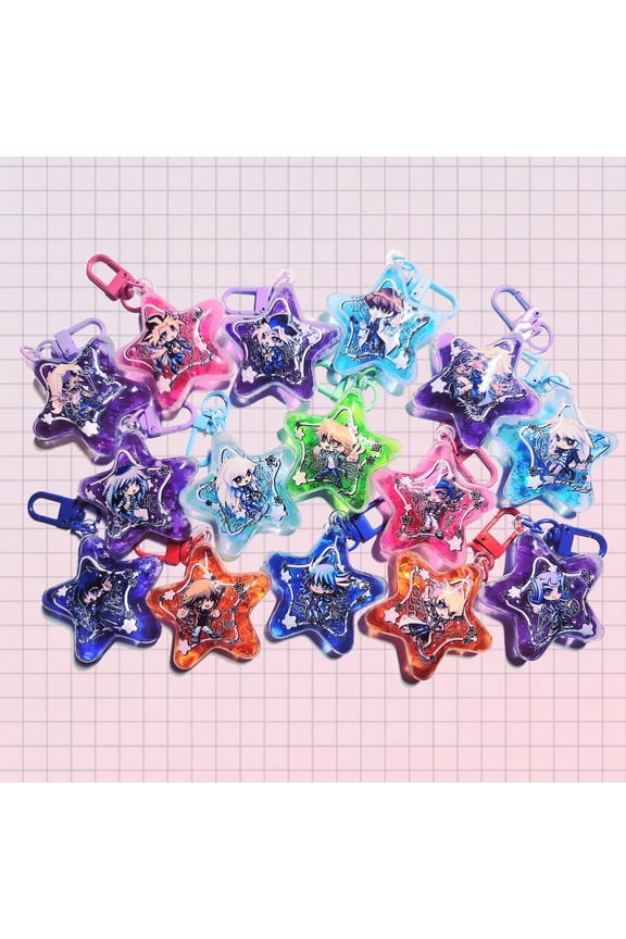 Y Game Liquid Shaker Keychains (1 keychain)