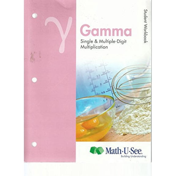 Pre-Owned Y Gamma Single & Multiple-Digit Multiplication, Student Workbook, Math U See (2012), 9781608260683, Paperback, 1