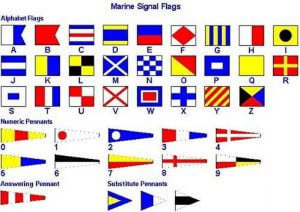Y H M G-International Maritime Signal Code Flag 4 x 6 Feet Exlan ...