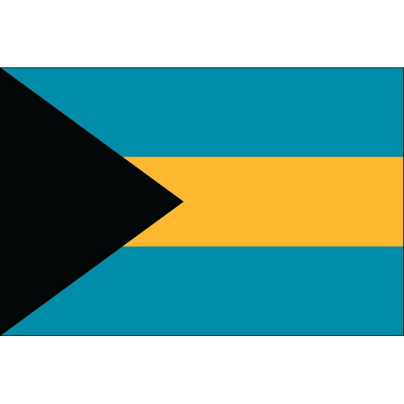 Y H M National Flag Bahamas Flag 4 x 6 feet Bunting For Marine Industrial Use