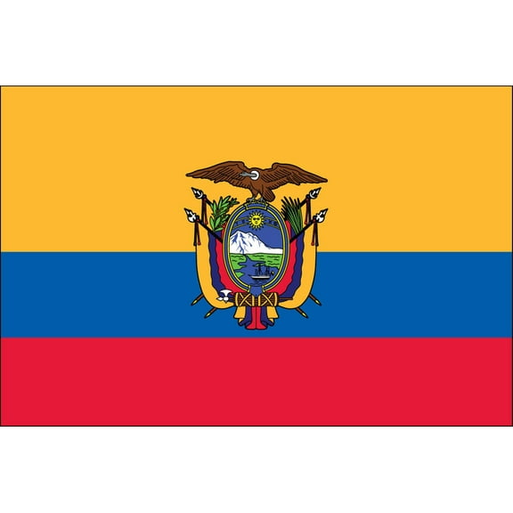 Y H M National Flag Ecuador Flag 3 x 5 feet Bunting For Marine Industrial Use