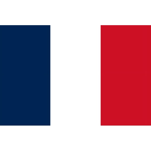Y H M National Flag France Flag 3 x 5 feet Bunting For Marine Industrial Use