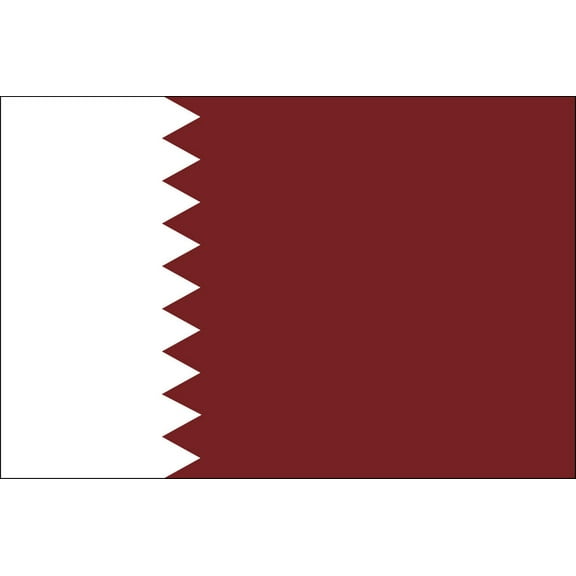 Y H M National Flag Qatar Flag 4 x 6 feet Bunting For Marine Industrial Use