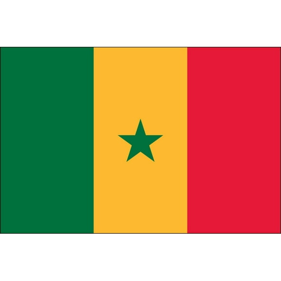 Y H M National Flag Senegal Flag 4 x 6 feet Bunting For Marine Industrial Use