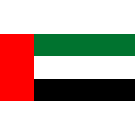 Y H M National Flag United Arab Emirates (UAE) Flag 4 x 6 feet Bunting For Marine Industrial Use