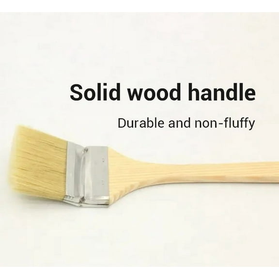 Y H M Set Of 5 Angle Radiator Paint Brushes Long Wooden Handle