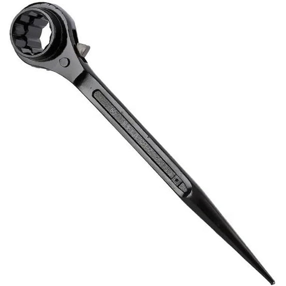 Y H M Single Head Ratchet Wrench Ratchet Spud Wrench 12-Point Opening 19mm For Bolt Size M12 Durable And Corrosion-Resistant