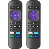 Y-HUANWUYU Replacement TV Remote Control for Roku TV, Infrared, Black, 2 Pack
