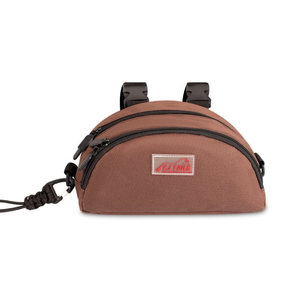 Y.J TAILS Horse Saddle Bag for Horses, Pommel Packet for Western & Endurance Saddles, Waterproof Saddle Sack for Cellphone Key, Horse Saddle Pouch (Brown)